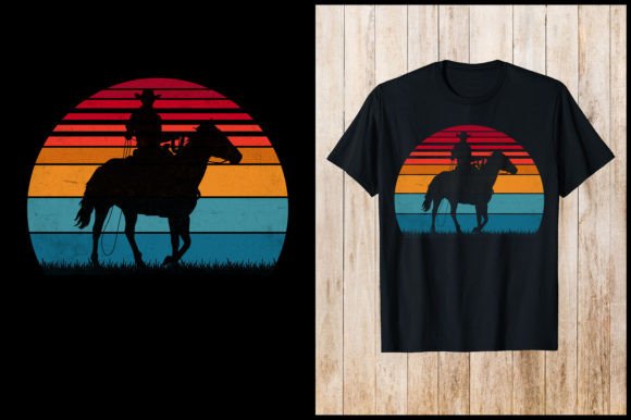 Cowboy with Vintage Retro T-shirt Review