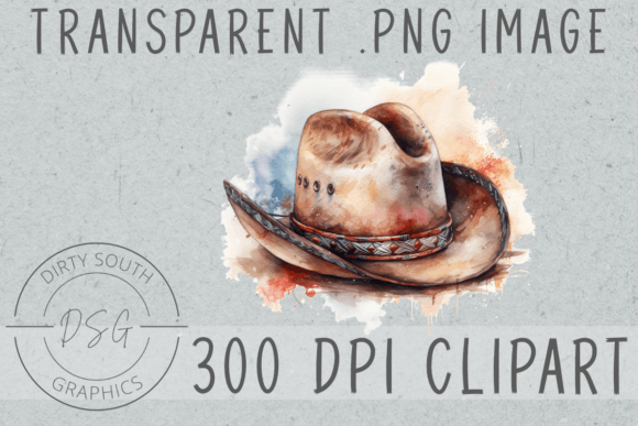 Review: Watercolor Cowboy Hat Clip Art