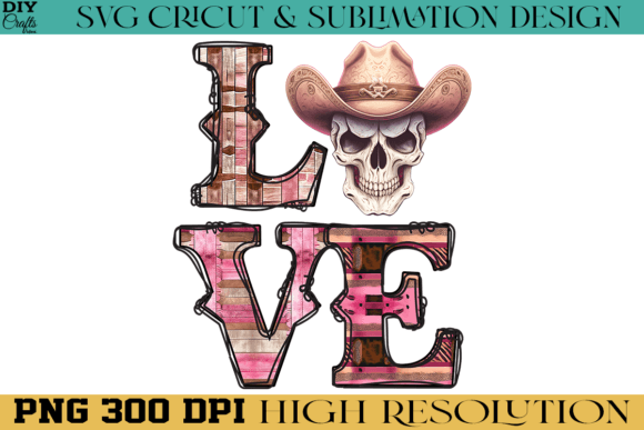 Skull Love Western Valentine PNG File Review