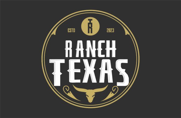 Vintage Retro Texas Ranch, Western State