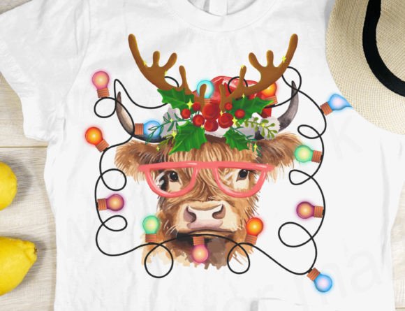Western Christmas Png, Christmas Cow Png Review