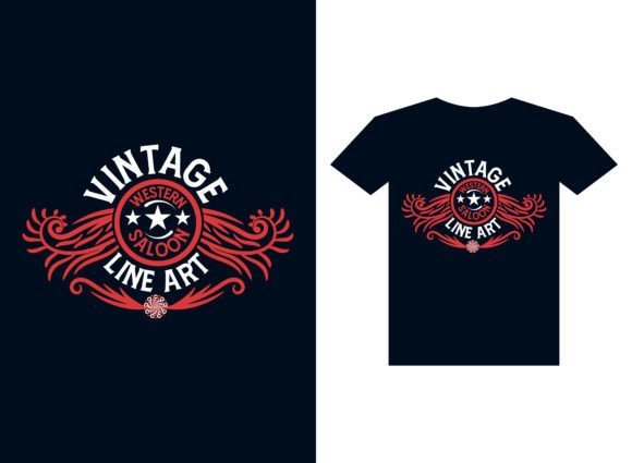 Western Tshirt Design Vector for Print Review